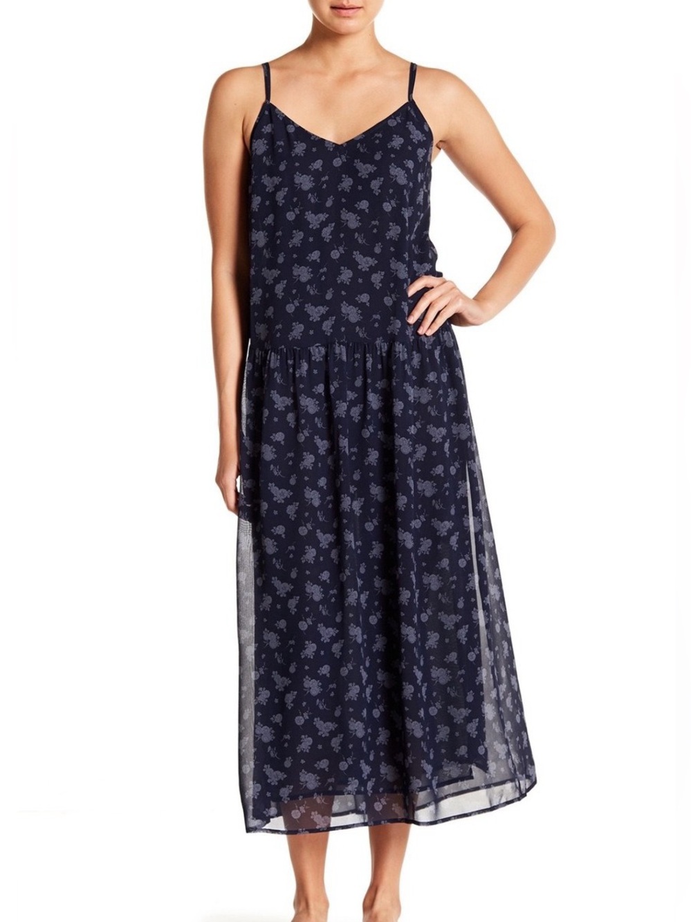 Vince silk floral dress